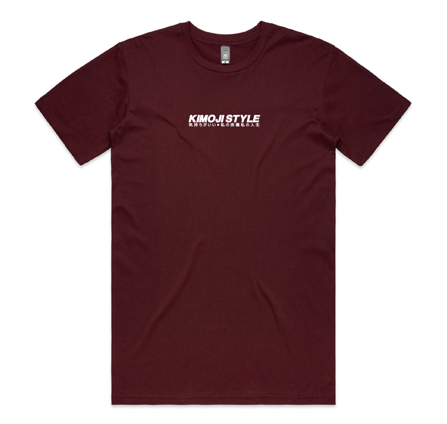 Kimoji Shop Tee [Maroon]